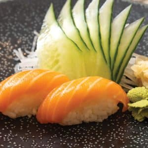 Glazed salmon Nigiri