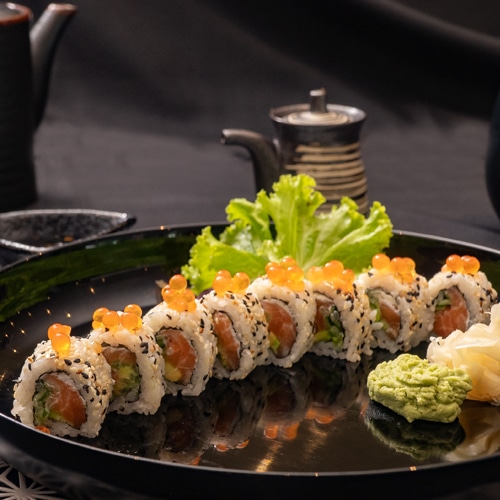 Ikura salmon roll (8 pcs)