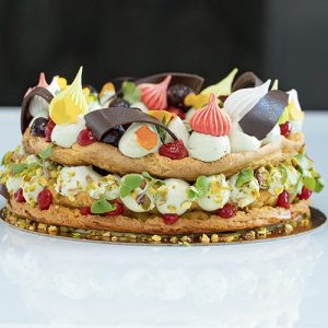 Tarte florale (8 à 10 personnes) à commander du 24 au 25 mai